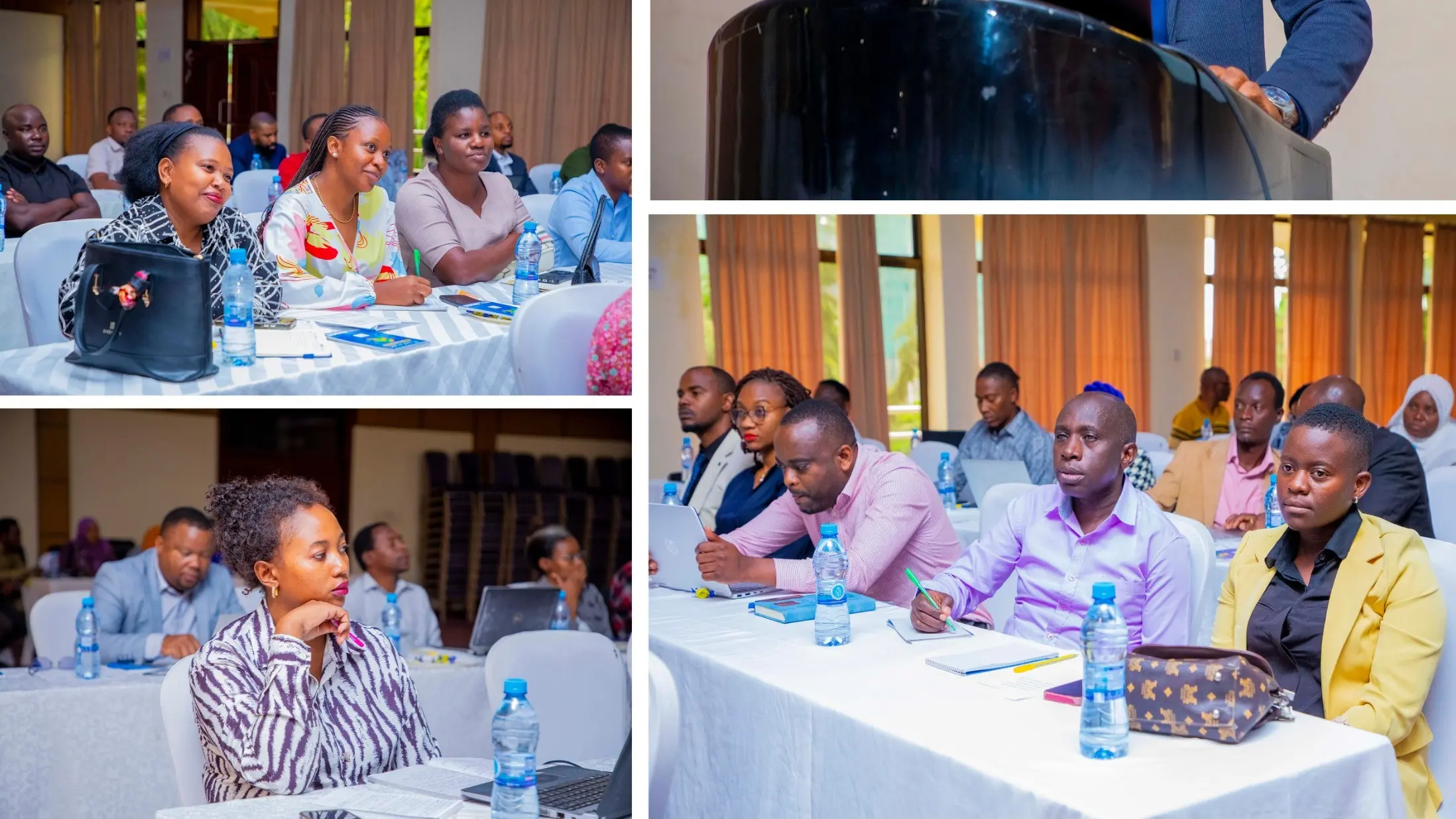 Viongozi wa Hospitali ya Benjamin MKapa wakipatiwa mafunzo y ...