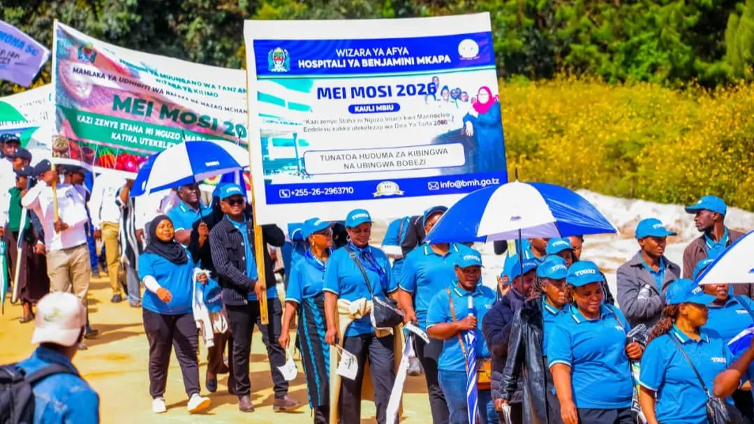WAFANYAKAZI WA BMH MEI 1, 2026 WAMEUNGANA NA WAFANYAKAZI WOT ...