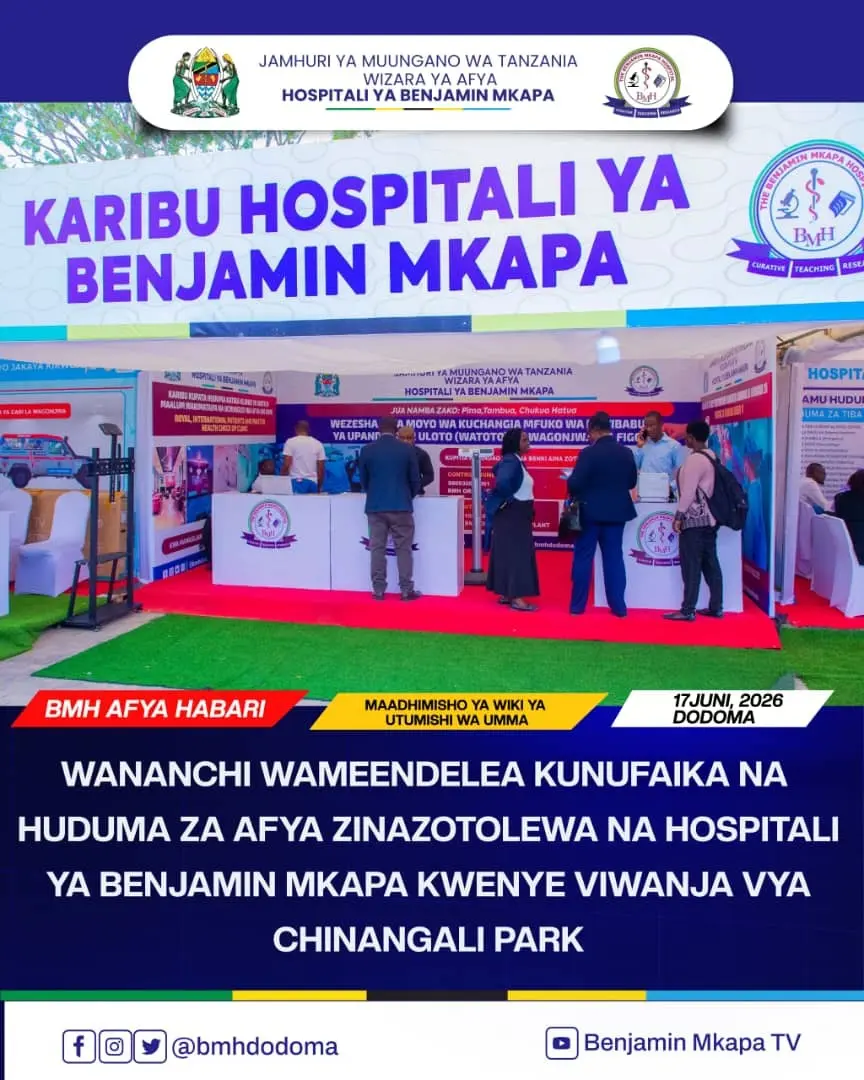 WANANCHI WAMEENDELEA KUNUFAIKA NA HUDUMA ZA AFYA ZINAZOTOLEWA NA HOSPITALI YA BENJAMIN MKAPA KWENYE VIWANJA VYA CHINANGALI PARK