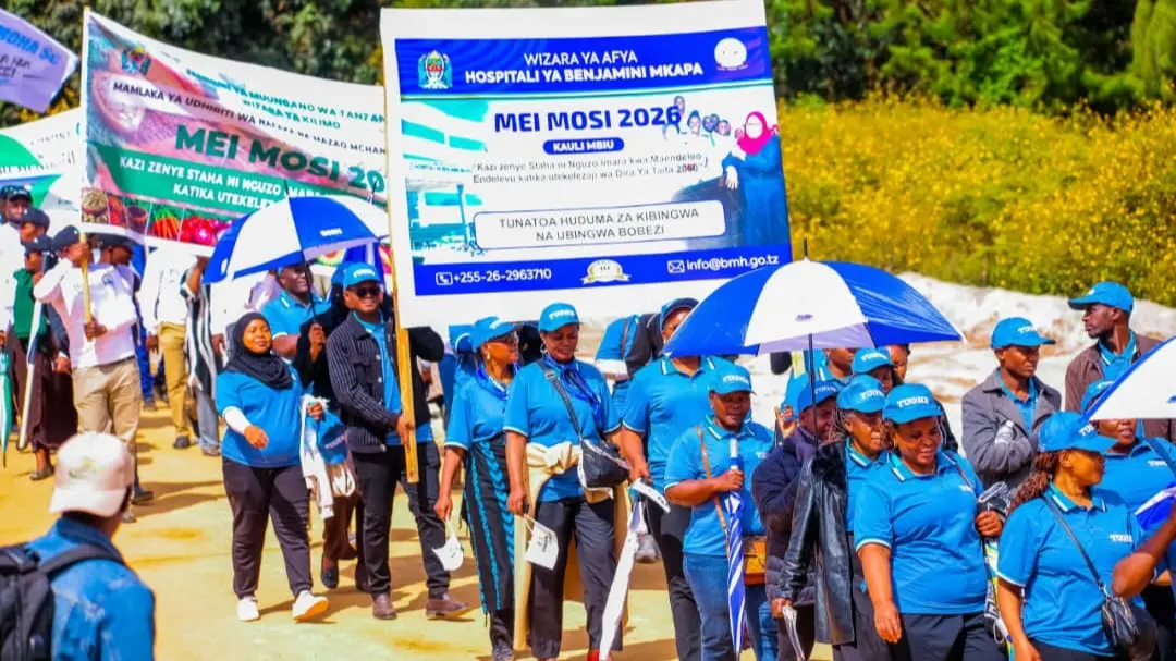 WAFANYAKAZI WA BMH MEI 1, 2026 WAMEUNGANA NA WAFANYAKAZI WOTE NCHINI KUSHEREHEKEA SIKU YA WAFANYAKAZI DUNIANI MEI MOSI KITAIFA MKOANI NJOMBE