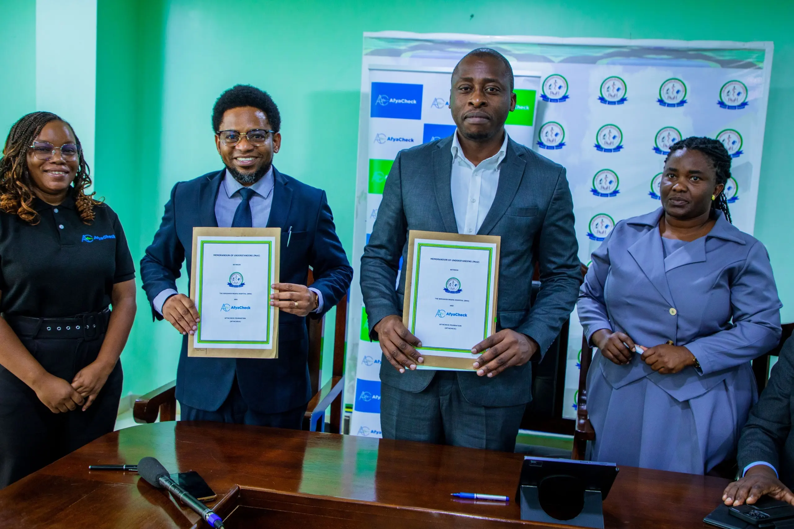 HOSPITALI YA BENJAMIN MKAPA YAINGIA MAKUBALIANO YA USHIRIKIANO NA TAASISI YA AFYA CHECK FOUNDATION